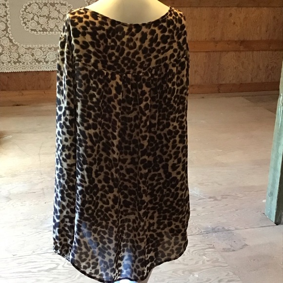 Torrid Tunic Top Leopard Print - Picture 2 of 7